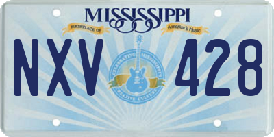 MS license plate NXV428