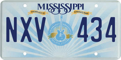 MS license plate NXV434