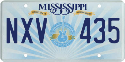 MS license plate NXV435