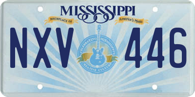 MS license plate NXV446