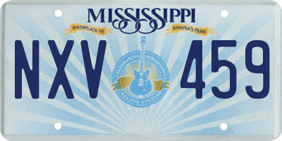 MS license plate NXV459