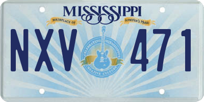 MS license plate NXV471