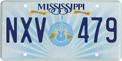 MS license plate NXV479
