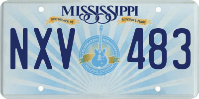 MS license plate NXV483