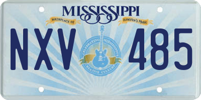 MS license plate NXV485