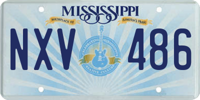 MS license plate NXV486