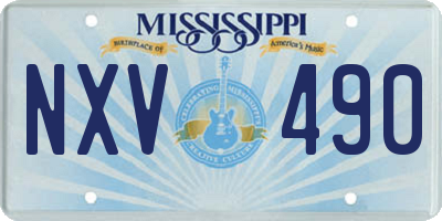MS license plate NXV490