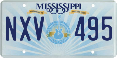 MS license plate NXV495