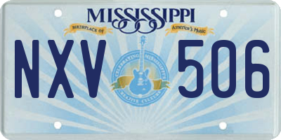 MS license plate NXV506