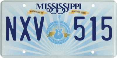 MS license plate NXV515
