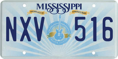 MS license plate NXV516