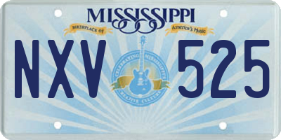 MS license plate NXV525