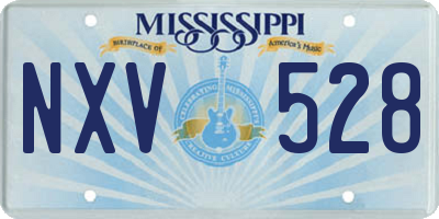 MS license plate NXV528