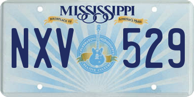 MS license plate NXV529