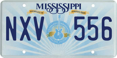 MS license plate NXV556