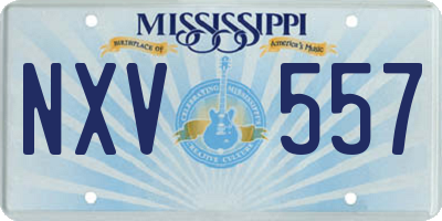 MS license plate NXV557