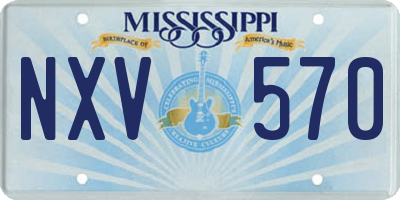 MS license plate NXV570