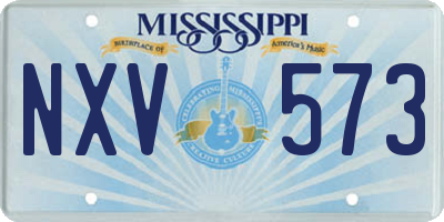 MS license plate NXV573