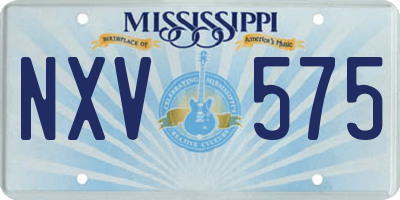 MS license plate NXV575
