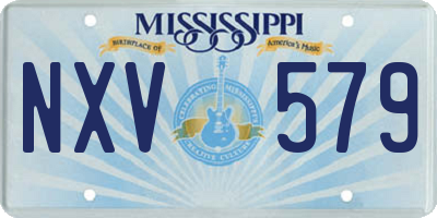 MS license plate NXV579