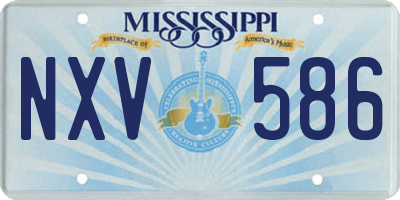 MS license plate NXV586