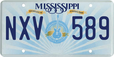MS license plate NXV589