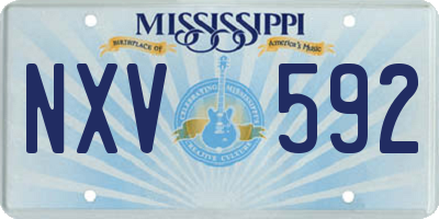 MS license plate NXV592