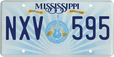 MS license plate NXV595