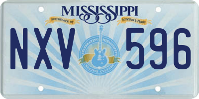 MS license plate NXV596