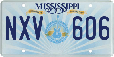 MS license plate NXV606