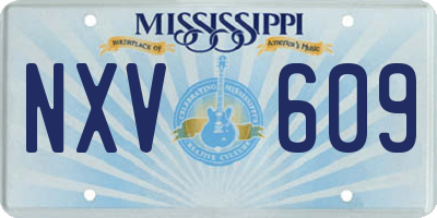 MS license plate NXV609