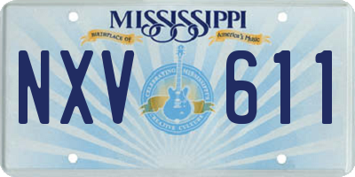 MS license plate NXV611