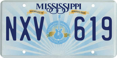 MS license plate NXV619