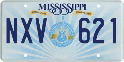 MS license plate NXV621
