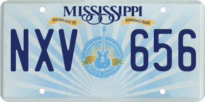 MS license plate NXV656