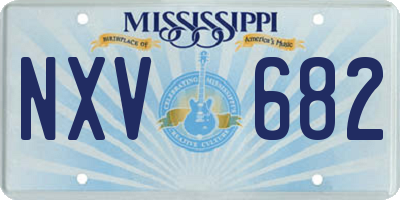 MS license plate NXV682