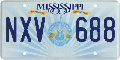 MS license plate NXV688