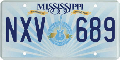 MS license plate NXV689