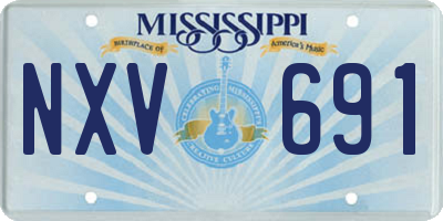 MS license plate NXV691