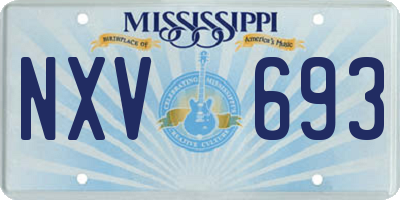 MS license plate NXV693