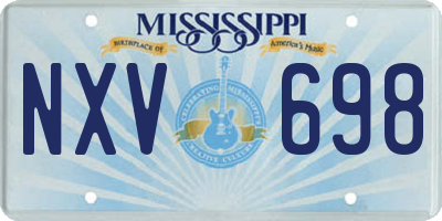 MS license plate NXV698