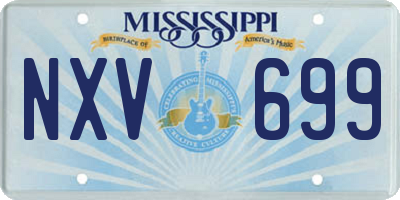 MS license plate NXV699