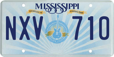 MS license plate NXV710