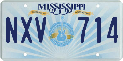 MS license plate NXV714
