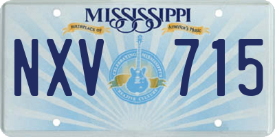 MS license plate NXV715