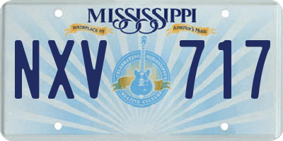 MS license plate NXV717