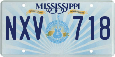 MS license plate NXV718