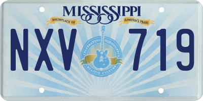 MS license plate NXV719