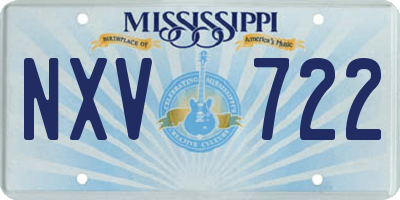 MS license plate NXV722