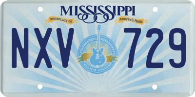 MS license plate NXV729